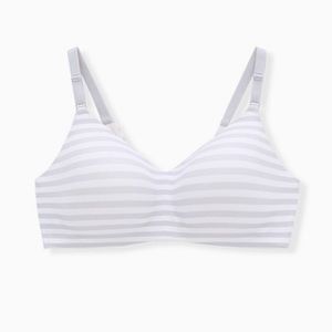 Torrid Grey Stripe 360° Back Smoothing Wire-Free